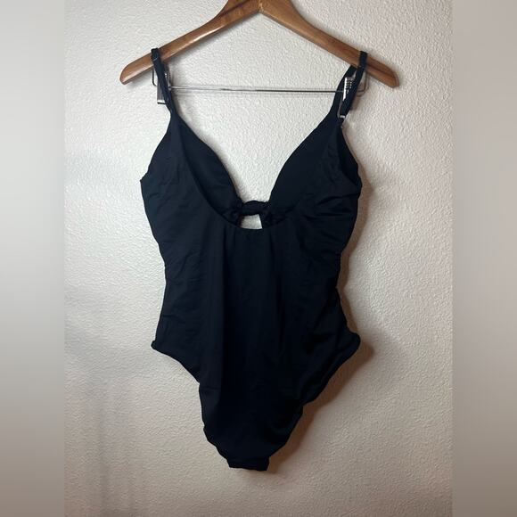 Andie black Santorini twist keyhole one piece swimsuit NEW XL - Picture 6 of 11